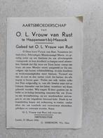 bidprentje OLV v. Rust Heppeneert bij Maaseik, Verzamelen, Bidprentjes en Rouwkaarten, Verzenden, Bidprentje