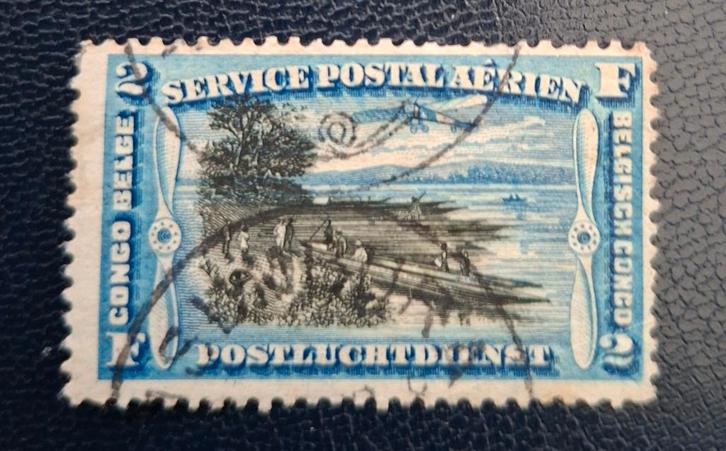 Timbre OBP PA3 du Congo belge, Timbres & Monnaies, Timbres | Europe | Belgique, Affranchi, Enlèvement ou Envoi