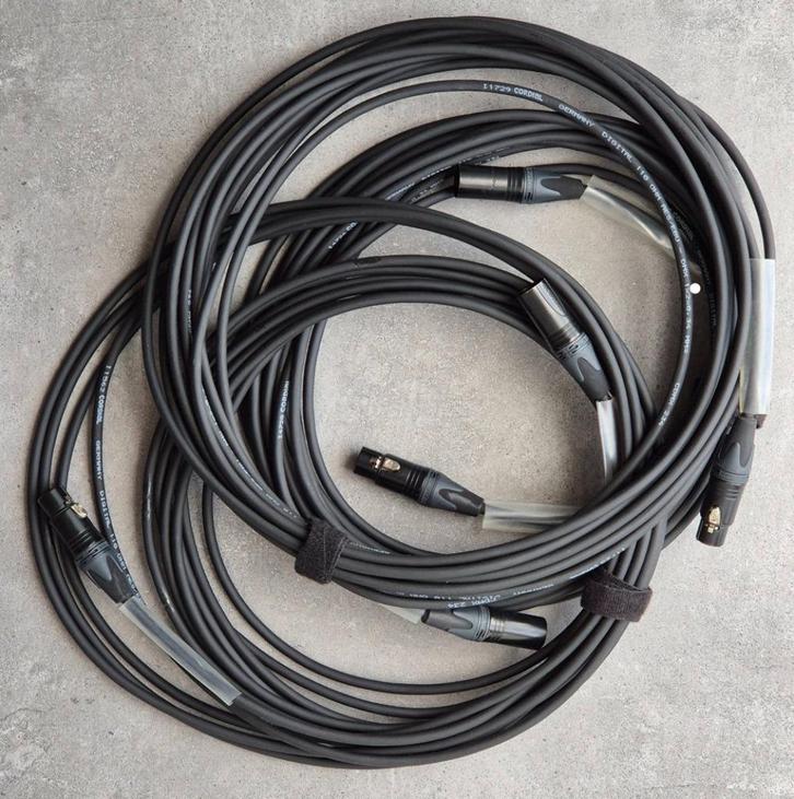 3x 10m Cordial DMX/AES/EBU kabel, Muziek en Instrumenten, Licht en Laser, Zo goed als nieuw, Licht, Ophalen