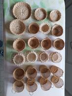 Lot van 23 rieten mandjes, Ophalen of Verzenden, Zo goed als nieuw