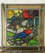 3 Raamdecoraties, glas in lood, Antiek en Kunst, Ophalen of Verzenden