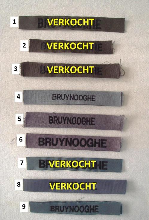 ABL #41 - naamlint BRUYNOOGHE (enkel deze naam beschikbaar), Verzamelen, Militaria | Algemeen, Ophalen of Verzenden
