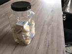 Oude  snoepbokaal met zeepjes, Ophalen