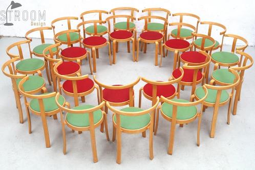 Magnus Olesen Plywood Stoelen Deens Vintage Design Jaren, Huis en Inrichting, Stoelen, Gebruikt, Vijf, Zes of meer stoelen, Hout
