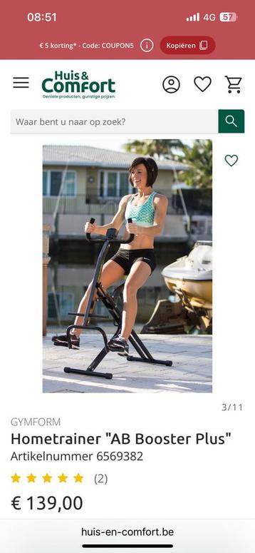 Ab booster plus buikspierapparaat, fitnessapparaat beschikbaar voor biedingen