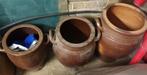 Retro terracotta kruiken, Antiek en Kunst, Ophalen