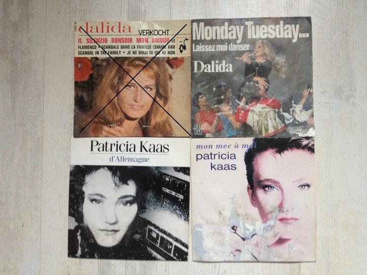 Singles Vinyl Dalida, Patricia Kaas-prijs per stuk, Cd's en Dvd's, Vinyl Singles, Ophalen of Verzenden