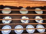 10 antieke decoratieve borden, blauwe tinten, Ophalen of Verzenden