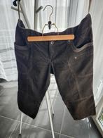 PANTALON 3/4 pour Femmes, en velours, Ophalen, Zo goed als nieuw, Bruin