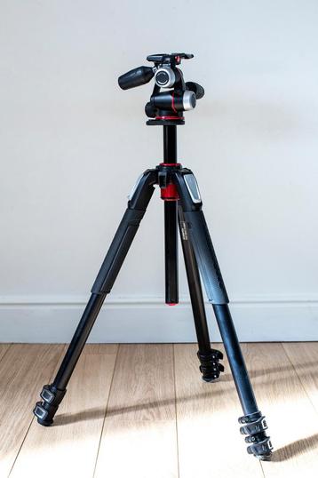 TRÉPIED MANFROTTO MK055, Avec rotule, 175 cm ou plus, Comme neuf, Enlèvement