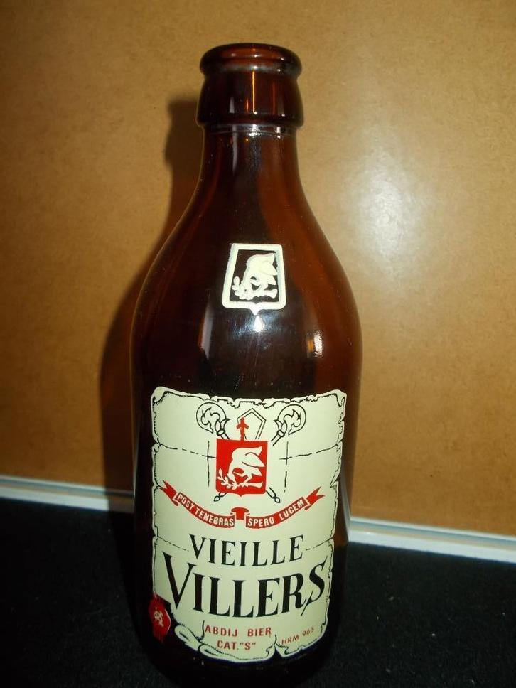 LIEZELE - bierfles VIEILLE VILLERS - Brij. VAN ASSCHE - 3, Verzamelen, Biermerken, Gebruikt, Flesje(s), Overige merken, Ophalen of Verzenden