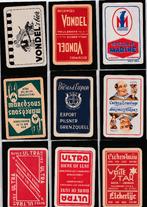 9 Cartes à Jouer  avec Publicité  BIERES Brasseries BELGIQUE, Envoi, Comme neuf, Carte(s) à jouer