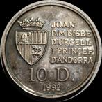 Andorra 10 diners 1992, Ophalen, Overige landen, Losse munt, Zilver