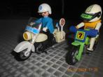 Playmobil twee motorcrossers, Ophalen of Verzenden, Zo goed als nieuw, Los Playmobil