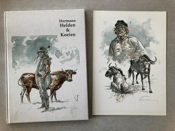 Hermann. Helden en Koeien. + gesigneerde prent beschikbaar voor biedingen