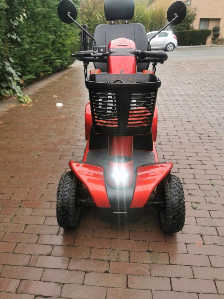 Scootmobiel Pride Victory XL 130 bijna nieuw info 0488826971, Diversen, Rolstoelen, Zo goed als nieuw, Elektrische rolstoel, Inklapbaar