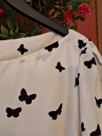 Elégante blouse Zara Woman taille M blanc cassé avec motifs, Maat 38/40 (M), Wit, Ophalen of Verzenden, Zo goed als nieuw