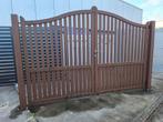 Poort in staal, Tuin en Terras, Ophalen, Zo goed als nieuw, Staal