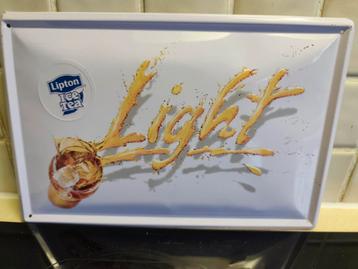Metaalplaat Lipton ice tea light. beschikbaar voor biedingen