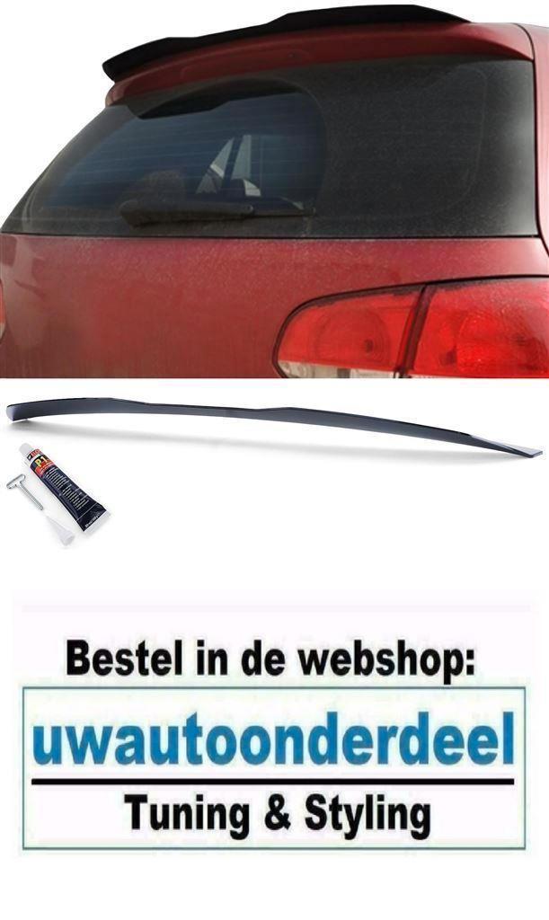 Achterklep Spoiler Extension glans Zwart Geschikt Voor VW Go, Auto diversen, Tuning en Styling, Verzenden