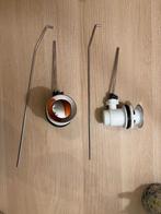 2 Tirettes et garnitures de vidage, Bricolage & Construction, Sanitaire, Enlèvement ou Envoi, Neuf, Chrome, Lavabo