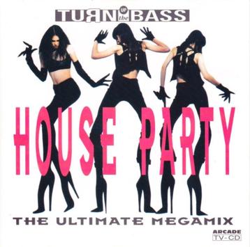 507 - TURN UP THE BASS - HOUSE PARTY - THE MEGAMIX - NIEUW, Envoi, Neuf, dans son emballage, Techno ou Trance