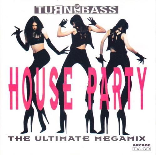 507 - TURN UP THE BASS - HOUSE PARTY - THE MEGAMIX - NIEUW, Cd's en Dvd's, Cd's | Dance en House, Nieuw in verpakking, Techno of Trance