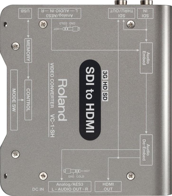 ROLAND VC-1-SH SDI HDMI CONVERTER, Audio, Tv en Foto, Videobewaking, Gebruikt, Ophalen