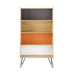 "Twist - Meerkleurig vintage  boekenkast" Maisons du Monde, Huis en Inrichting, Ophalen, Met plank(en), Gebruikt, 100 tot 150 cm