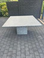 Tafel in graniet labrador bleu, Ophalen, Zo goed als nieuw, Vierkant, Overige materialen