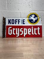 Emaillebord koffie Gryspeirt dubbelzijdig 1967, Ophalen, Zo goed als nieuw