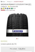 4 pneus "été" Michelin Primacy 3, 215/55 R17 9, 215 mm, 17 pouces, Pneu(s), Véhicule de tourisme