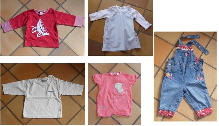 Lot de vêtements pour bébés (filles 9 mois), Kinderen en Baby's, Babykleding | Baby-kledingpakketten, Gebruikt, Maat 74, Ophalen of Verzenden