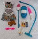 Barbie Cleaning House / stofzuiger accessoires set 68658, Utilisé, Enlèvement ou Envoi, Barbie