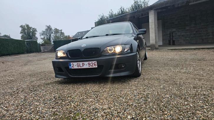 BMW 320cd Coupé (E46 facelift) – 2004 – 6-bak diesel – 190pk, Auto's, BMW, Bedrijf, Bluetooth, Diesel, Coupé, Zwart, Bruin, Leder