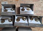 5 x deurkrukset Gamma Charleville messing aan 1/3 prijs, Ophalen, Nieuw, Koper of Messing, Klink of Kruk