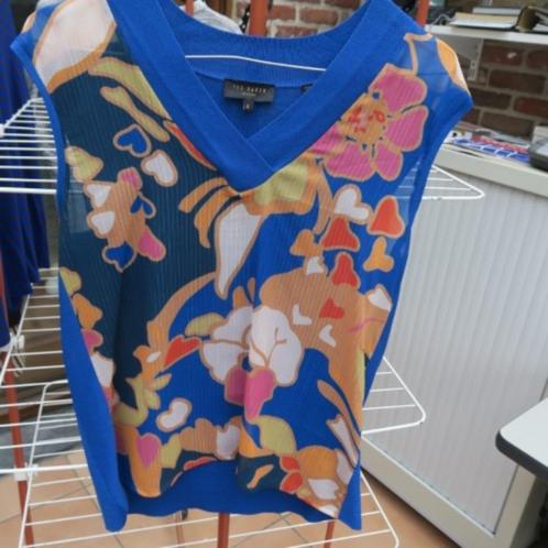 Topje nieuw kleurenprint Ted Baker mt 2 (38), Vêtements | Femmes, Tops, Neuf, Taille 38/40 (M), Bleu, Sans manches, Enlèvement ou Envoi