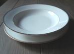 witte borden Bavaria porselein,3x12 st, verguld, Ophalen, Gebruikt, Porselein, Bord(en)