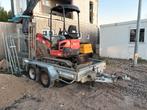 2015 Kubota u15 met 3200 uur + trailer, Zakelijke goederen, Ophalen of Verzenden