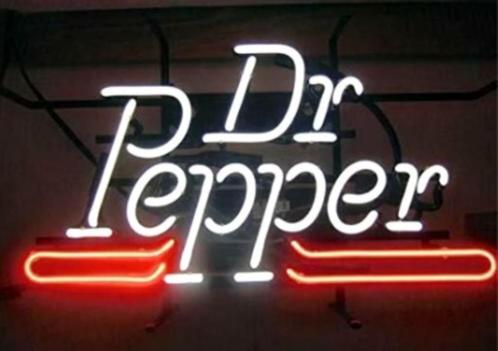 Dr. Pepper neon en veel andere USA bar cafe decoratie neons, Verzamelen, Merken en Reclamevoorwerpen, Nieuw, Lichtbak of (neon) lamp