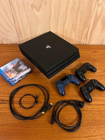 PS4 PRO, Enlèvement ou Envoi, Comme neuf, Avec 3 manettes ou plus, 1 TB