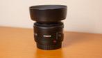 canon EF 50mm f1.8 II + Canon zonnekap ES-62 + Tiffen filter, Ophalen of Verzenden, Zo goed als nieuw