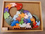 Houten puzzel dino, Ophalen of Verzenden, Zo goed als nieuw