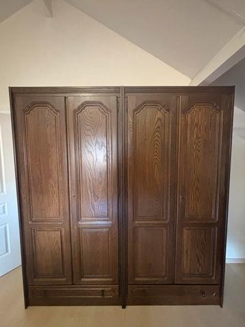 Eiken houten Kleerkasten  beschikbaar voor biedingen