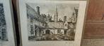 Gravure ALBERT GOETHALS, 30x24, n414, Antiek en Kunst, Kunst | Etsen en Gravures, Ophalen