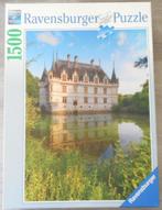 ravensburger puzzel 1500 stukjes kasteel van azay frankrijk, Comme neuf, Enlèvement ou Envoi