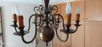 Rustieke bronzen Kroonluster , 6 armen, Ophalen