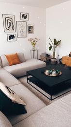 Zwarte salontafel (110cm x 110 cm x 38cm), Huis en Inrichting, Tafels | Salontafels, Ophalen, Gebruikt, Vierkant, Modern