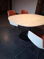 Design Tafel met 6 Stoelen, Huis en Inrichting, Ophalen, Vijf personen of meer, Ovaal, Kunststof