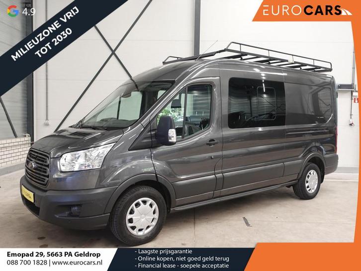 Ford Transit 130pk L3H2 Dubbele Cabine, Autos, Camionnettes & Utilitaires, Entreprise, Achat, ABS, Air conditionné, Alarme, Bluetooth